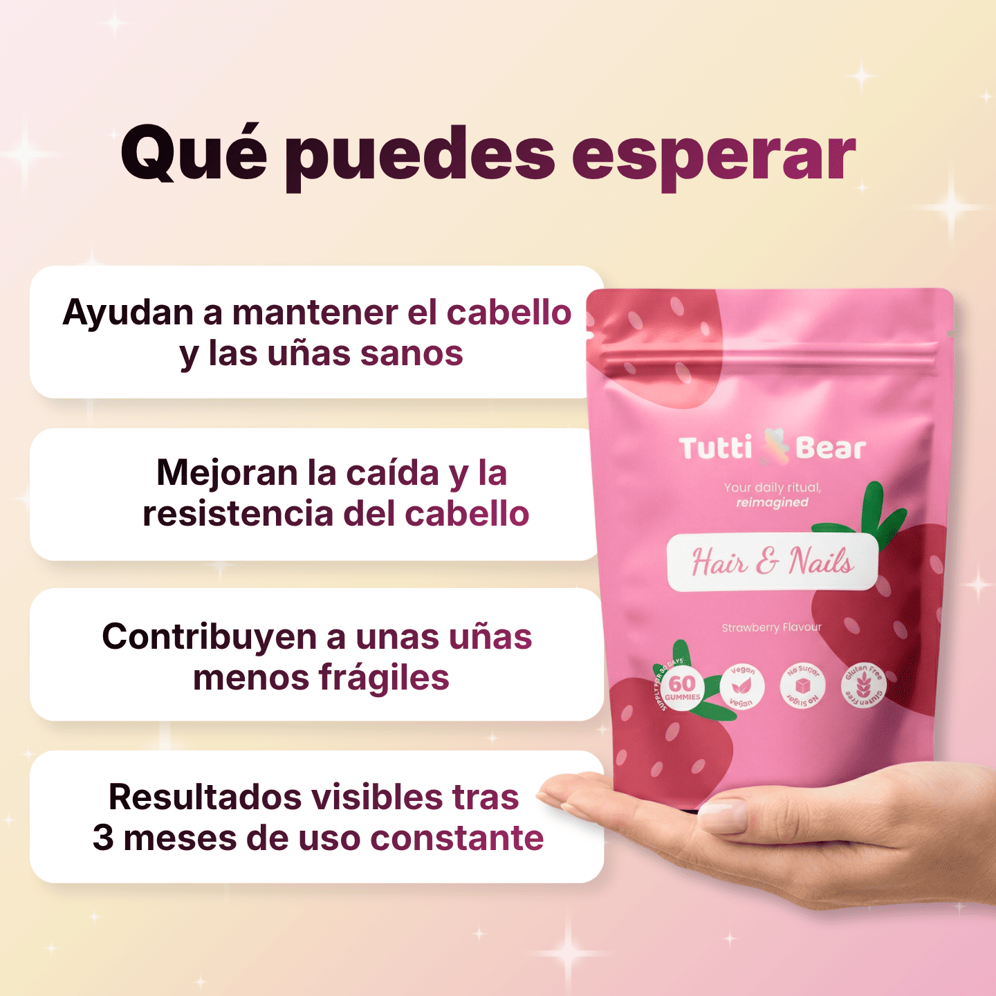 Gominolas para el Cabello y las Uñas