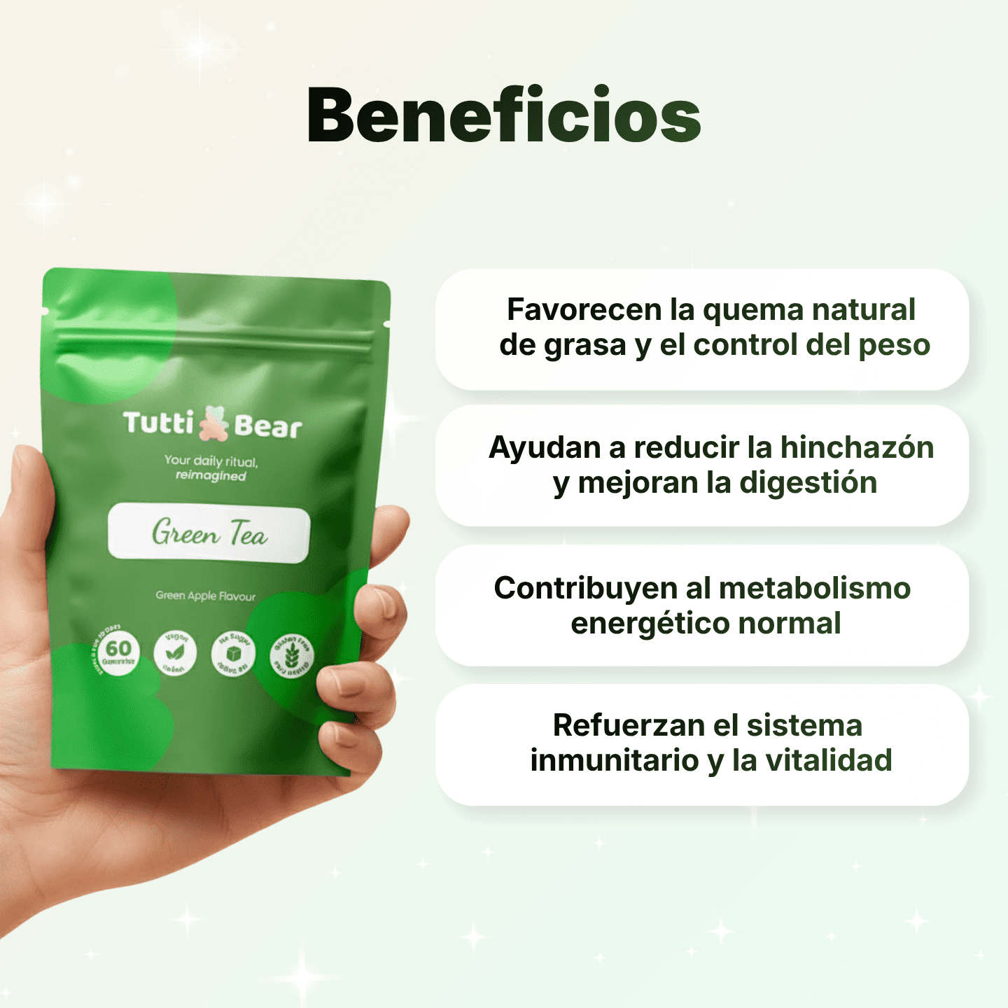 Gominolas para el Metabolismo Activo con Té Verde