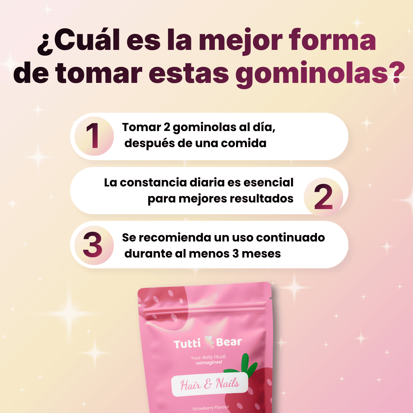 Gominolas para el Cabello y las Uñas