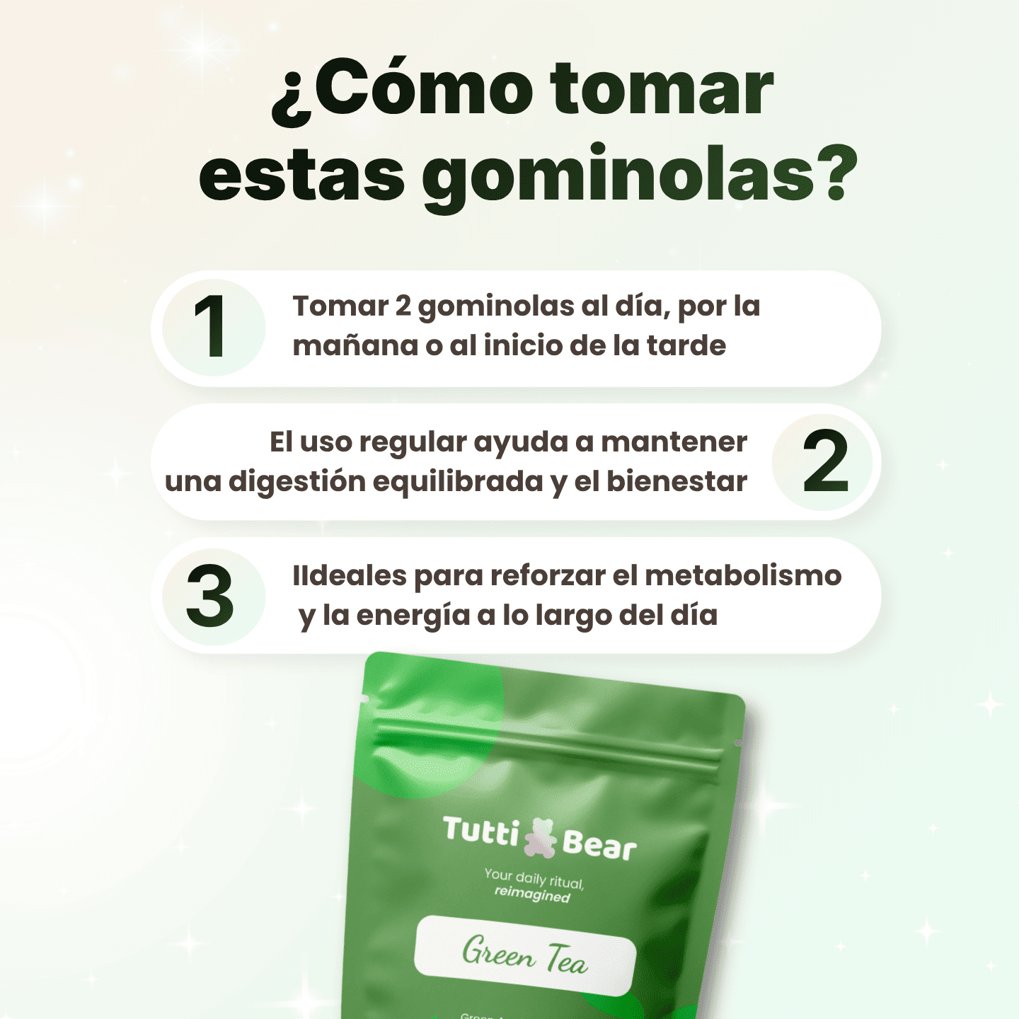 Gominolas para el Metabolismo Activo con Té Verde