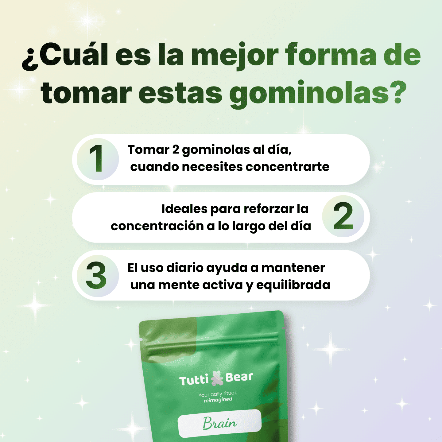 Gominolas para Enfoque y Concentración