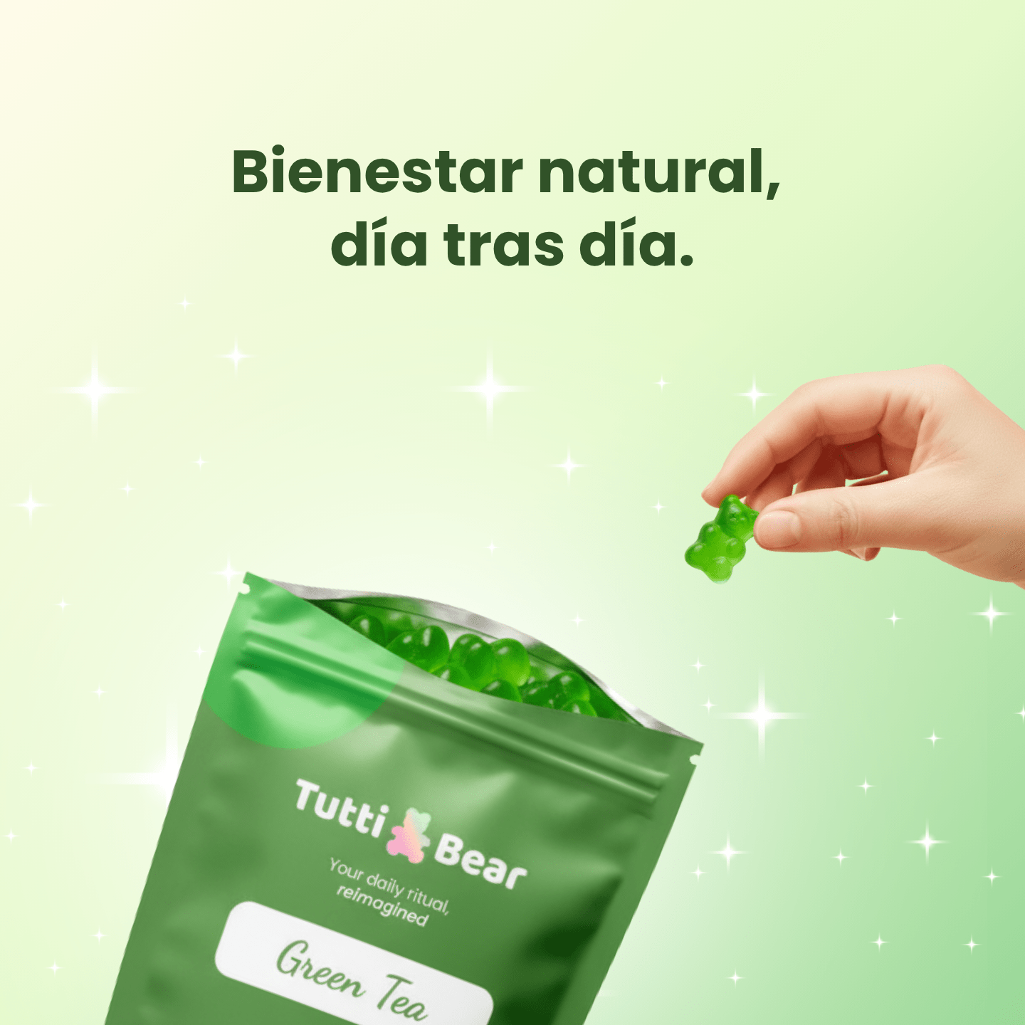 Gominolas energéticas de té verde