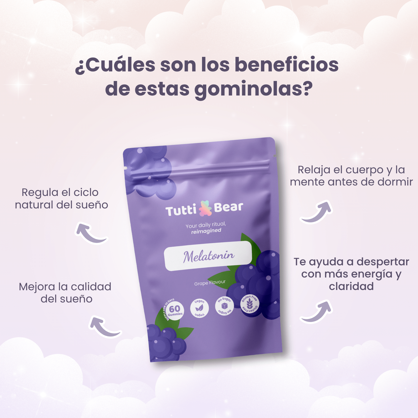 Gominolas de Melatonina para Dormir