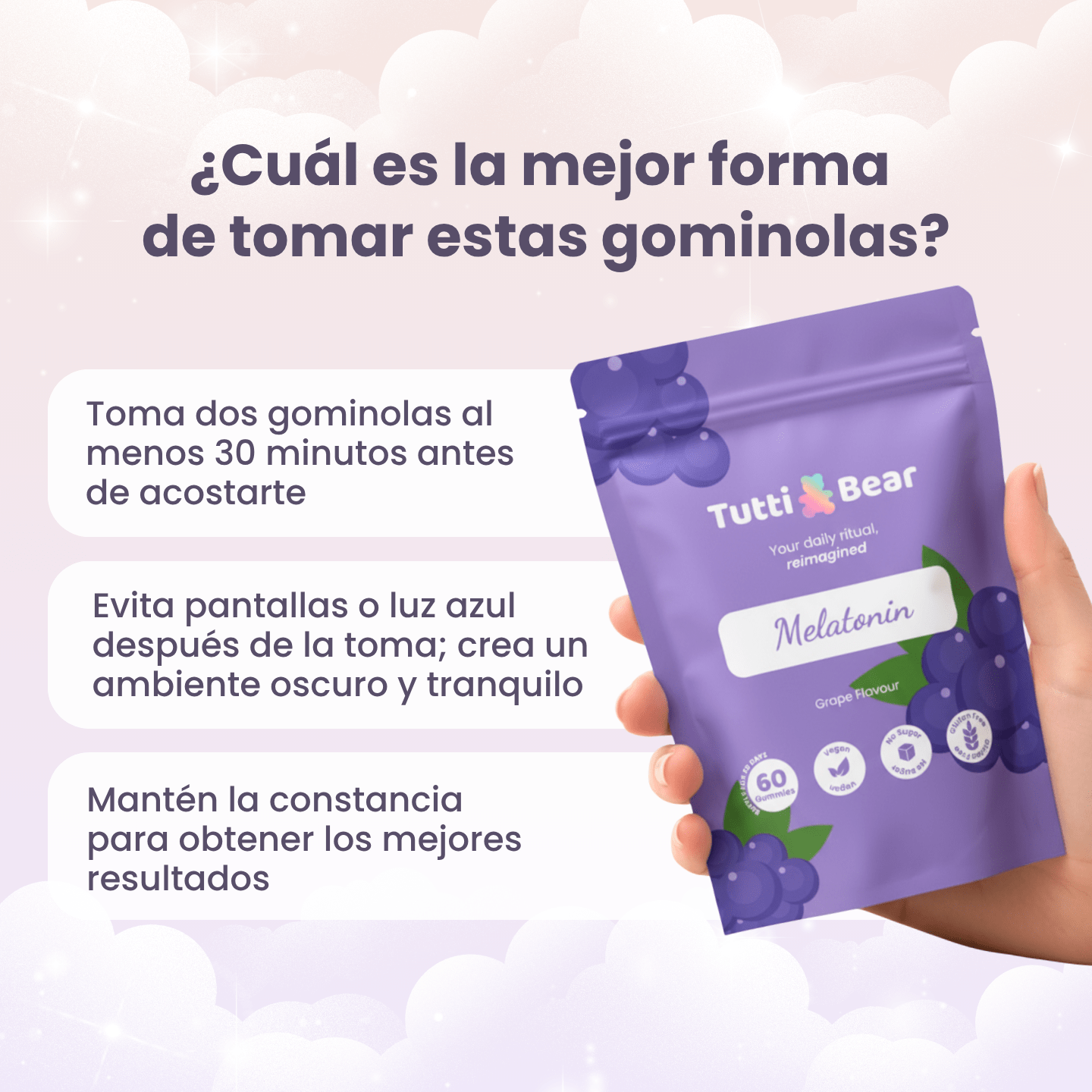 Gominolas de Melatonina para Dormir