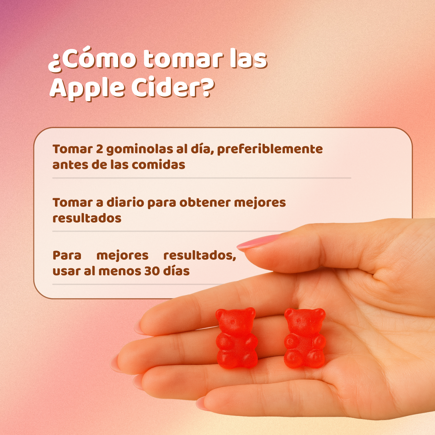 Gominolas de Vinagre de Manzana