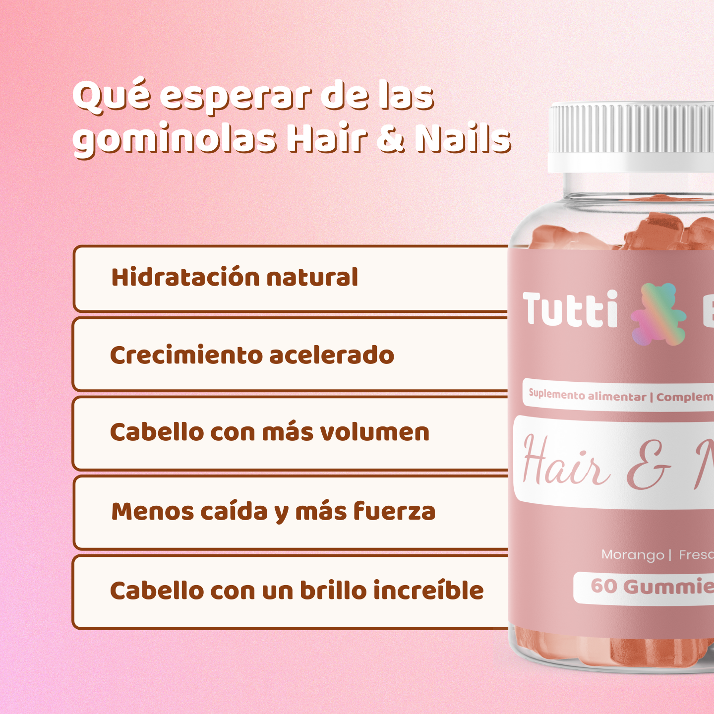 Gominolas para el Crecimiento del Cabello
