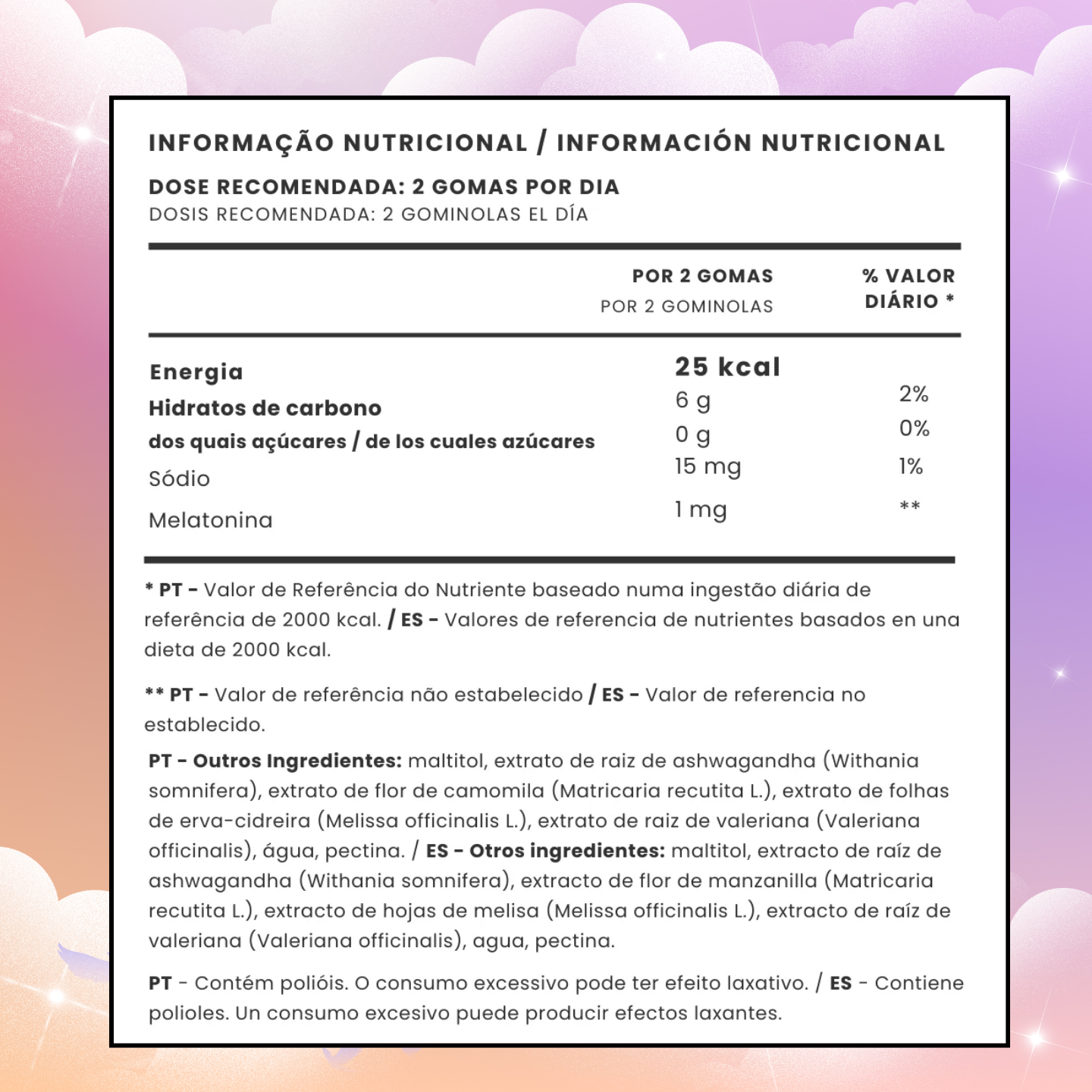 Gominolas de Melatonina para Dormir